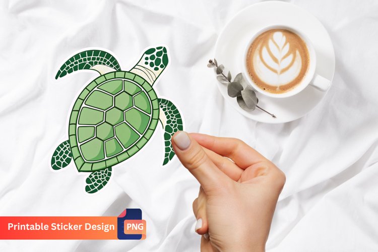 Tortoise Sticker, Animal Sticker, Tortoise Art, Turtle Art example image 1