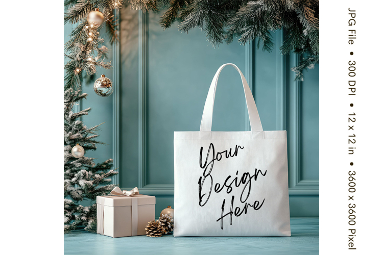 Canvas Tote Bag Mockup Shopping Bag White Natural Blank_79