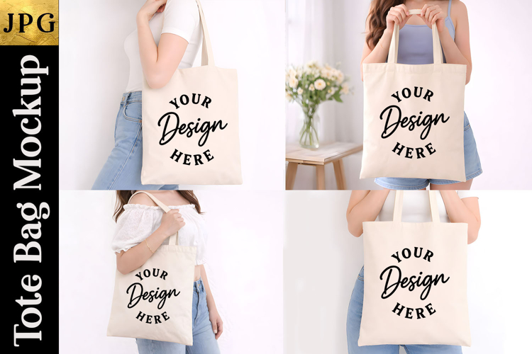 Tote Bag Mockup Mini Bundle| Blank Tote Bag Mockup