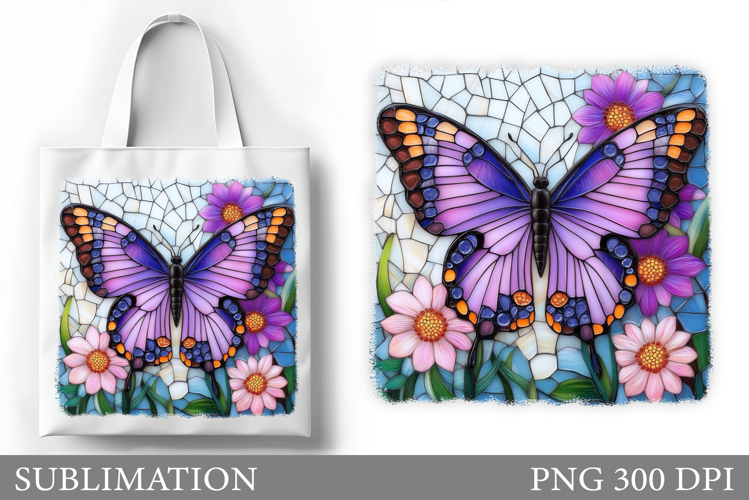 Butterfly Tote Bag Design. Butterfly Sublimation