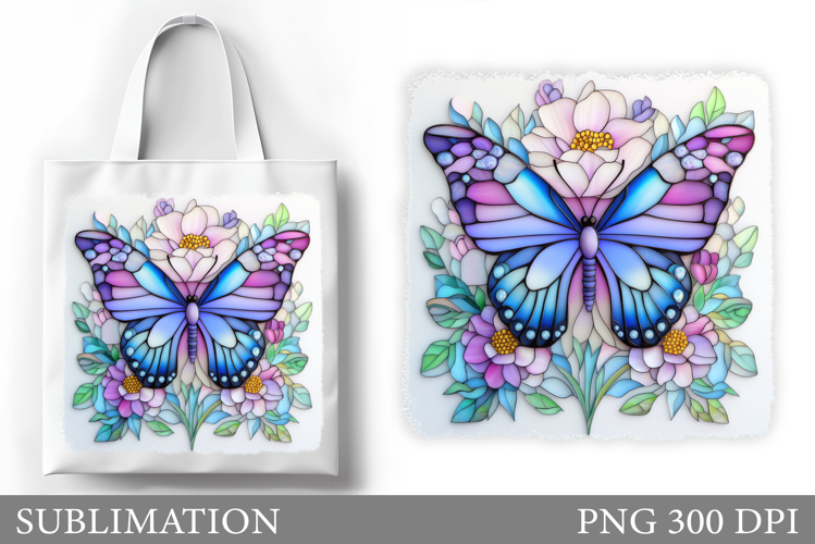 Butterfly Tote Bag Design. Butterfly Sublimation