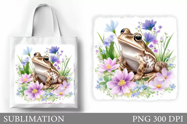 Frog Tote Bag Sublimation. Frog Sublimation