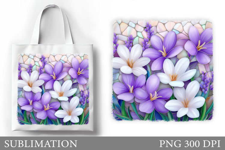 Flowers Tote Bag Design. Floral Tote Bag Sublimation
