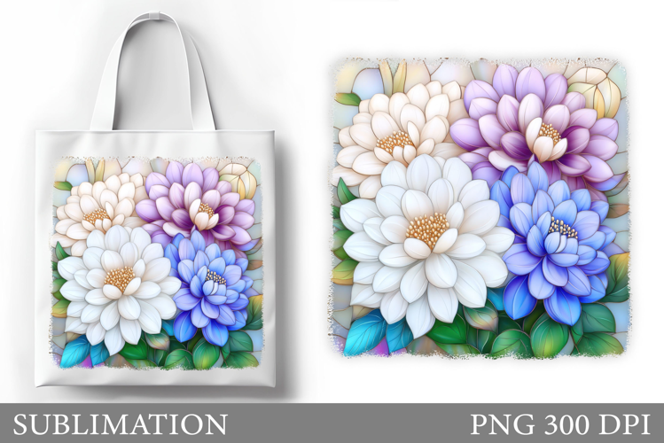 Flowers Tote Bag Design. Floral Tote Bag Sublimation