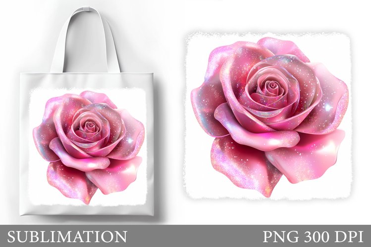 Roses Tote Bag Design. Flowers Roses Sublimation example image 1
