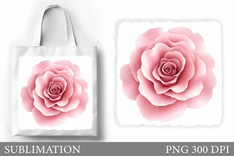 Roses Tote Bag Sublimation. Flowers Sublimation
