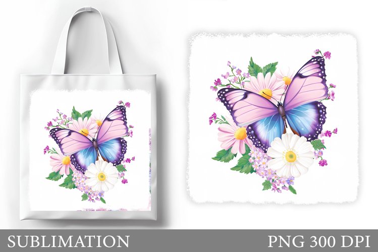Butterfly Sublimation. Butterfly Tote Bag Sublimation