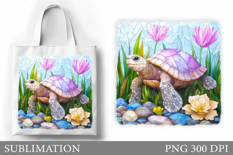 Turtle Tote Bag Sublimation. Sea Sublimation