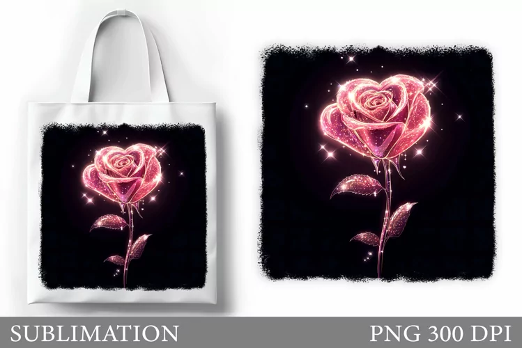 Roses Tote Bag Sublimation. Flowers Sublimation