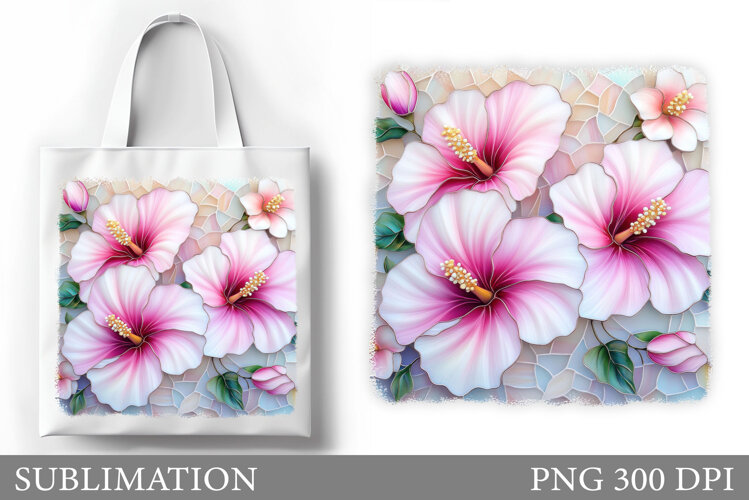 Flowers Tote Bag Sublimation. Flowers Sublimation example image 1