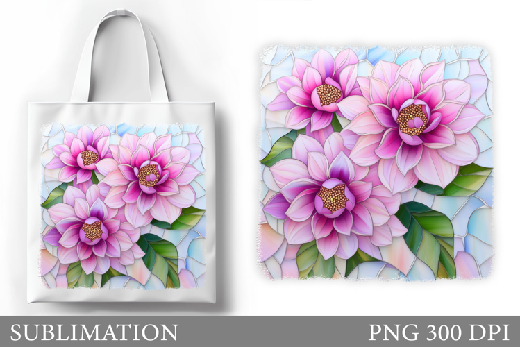 Flowers Tote Bag Design. Floral Tote Bag Sublimation