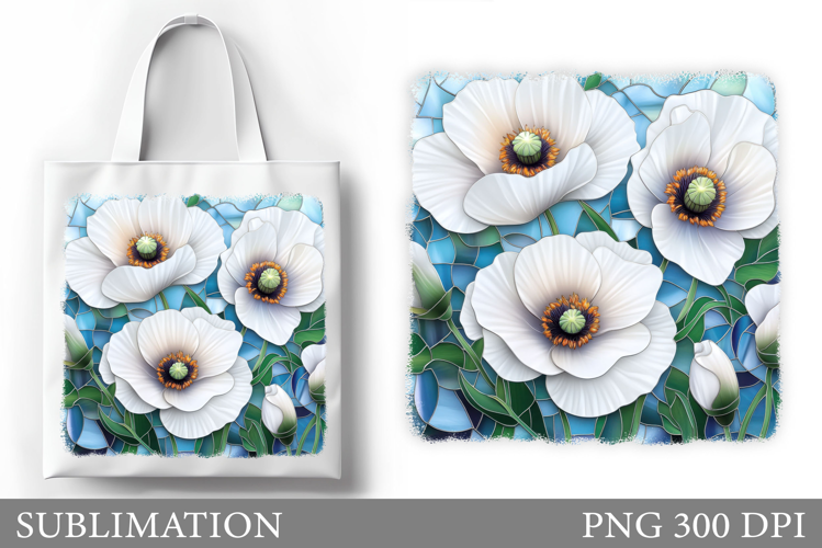 Flowers Tote Bag Sublimation. Flowers Sublimation