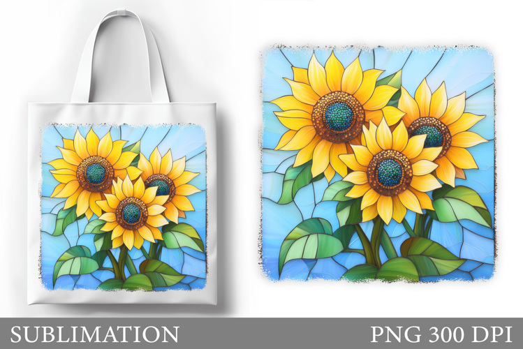Sunflowers Tote Bag Sublimation. Sunflowers Tote Bag Design