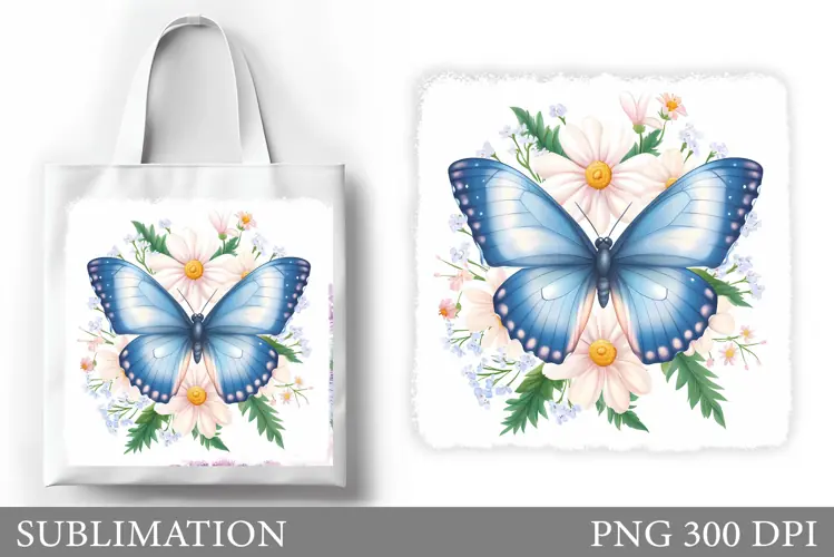 Butterfly Sublimation. Butterfly Tote Bag Sublimation