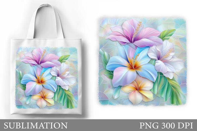 Flowers Tote Bag Sublimation. Flowers Sublimation