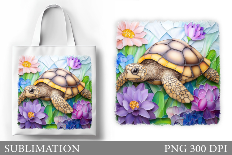 Turtle Tote Bag Design. Turtle Sublimation