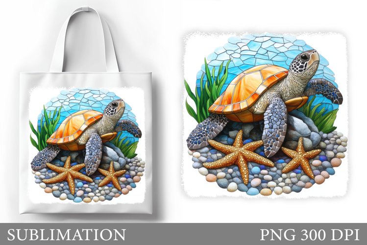 Sea Turtle Tote Bag Sublimation. Turtle Sublimation