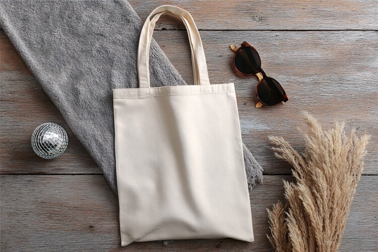 Eco Shopping Tote Bag Branding Mockup example image 1