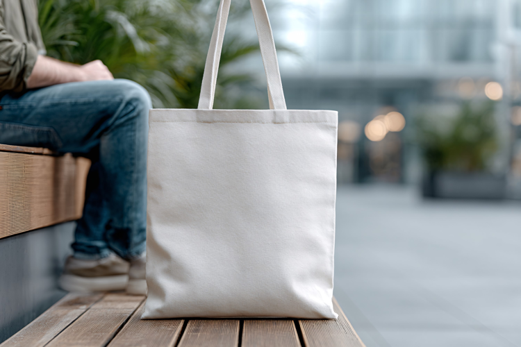 Eco Canvas Tote Bag Mockup Display