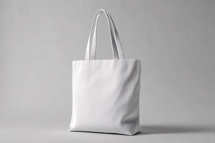 White Canvas Shopper Bag Mockup for Brand Display