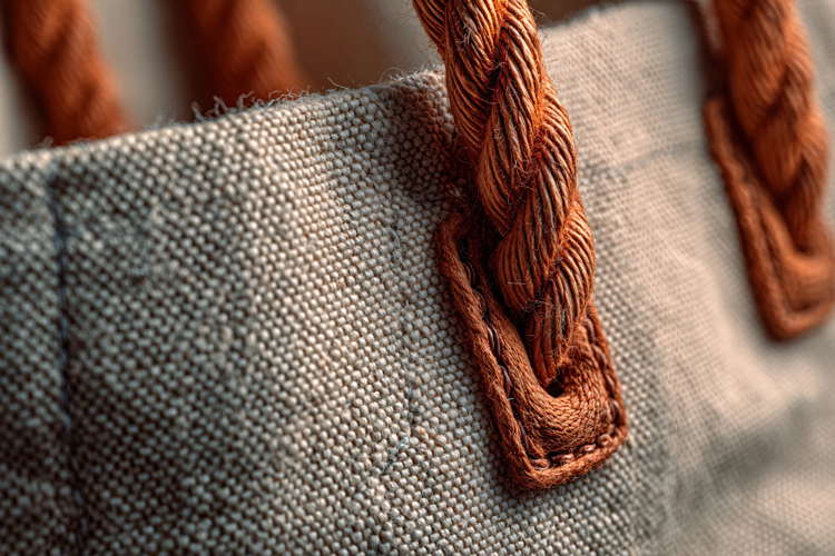 Linen Tote Bag with Rope Handles