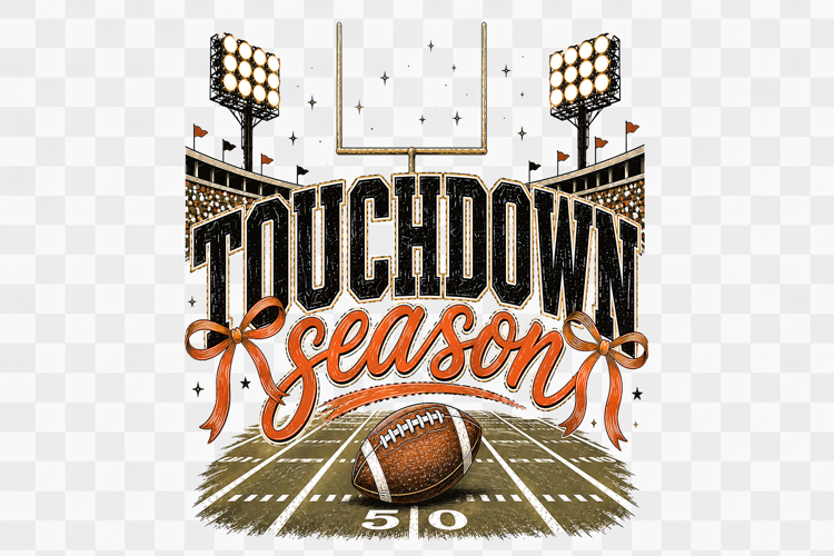 Football Touchdown Season Shirt Sublimation PNG Design