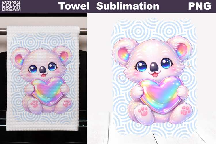 Cute Animal Heart Towel | Valentines Day Towel