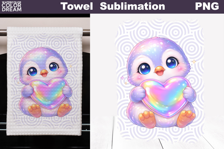 Cute Animal Heart Towel | Valentines Day Towel