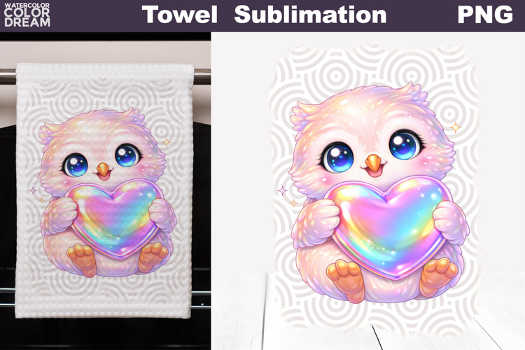 Cute Animal Heart Towel | Valentines Day Towel