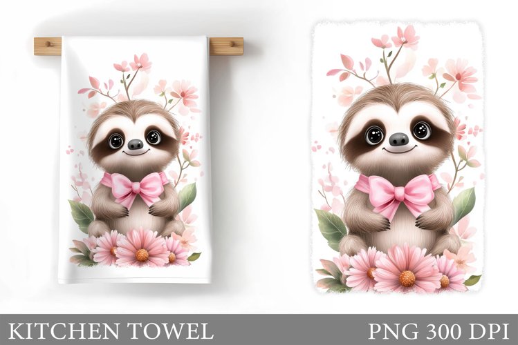 Cute Sloth Clipart Image 11