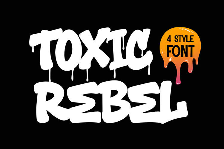 Drip graffiti fonts Image 2