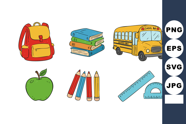 School Bus Vector Image 16