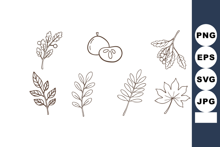 Leaf Outline Clipart Image 19