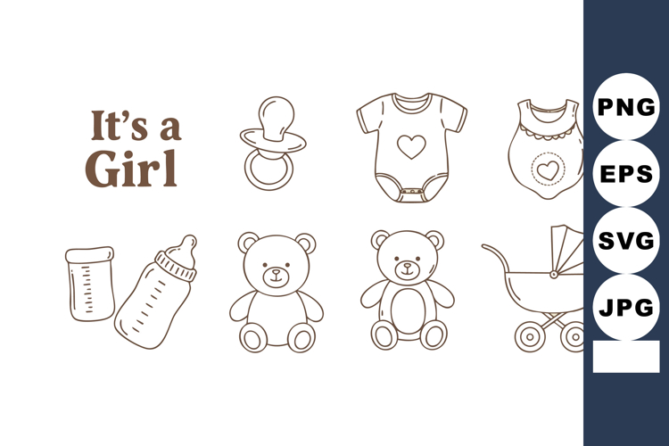 Baby Bottle Vector Image 10