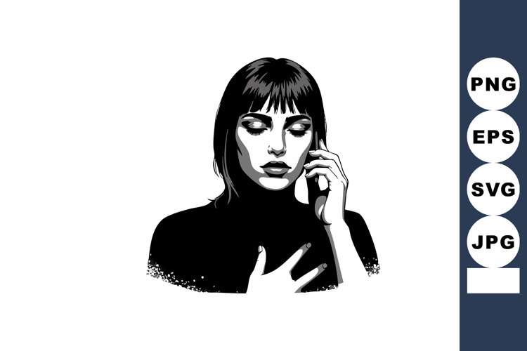 Hand Black And White Clipart Image 3