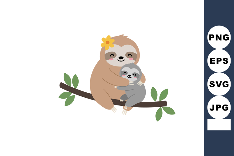 Sloth Clipart Image 3