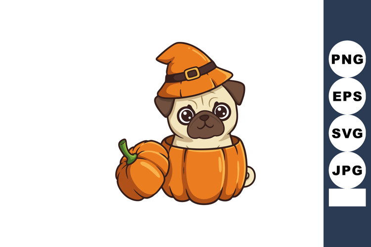 Pug Clipart Image 15