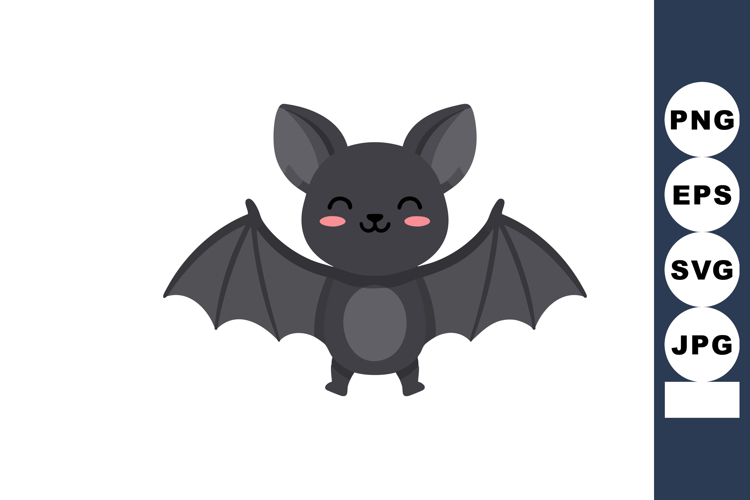 Cute Bat Clipart Image 5