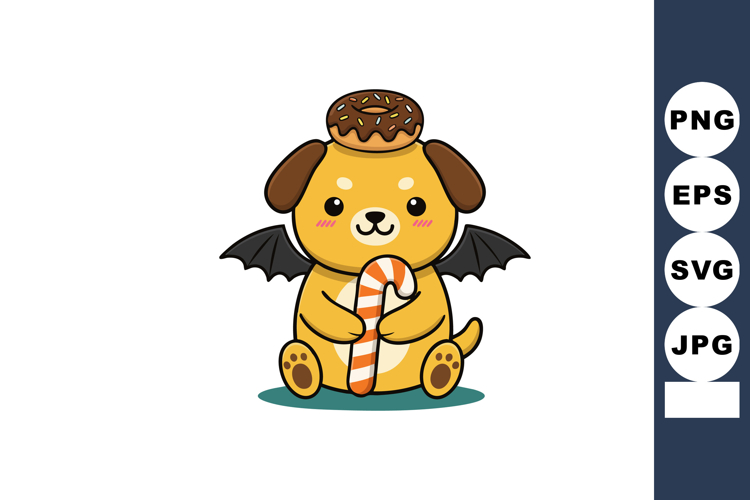 Cute Bat Clipart Image 8