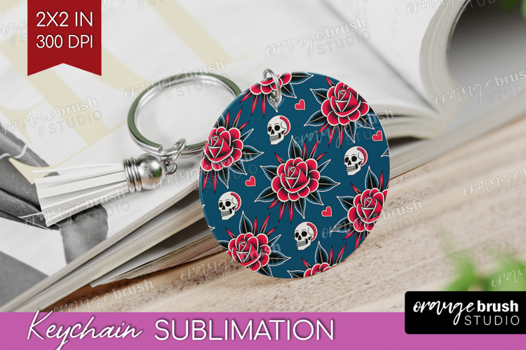 Traditional Tattoo Keychain PNG - Tattoo Keychain