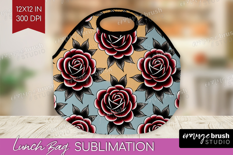 Traditional Tattoo Lunch Bag - Tattoo Lunch Bug PNG