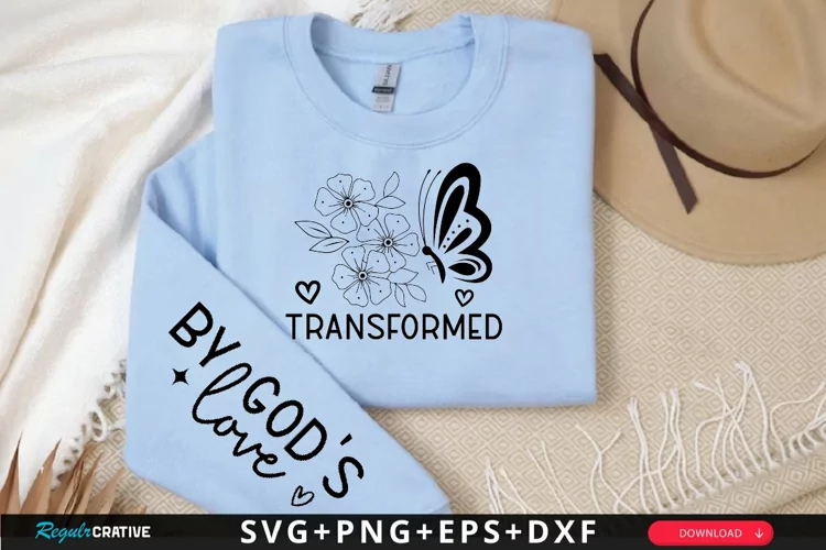 Transformed Sleeve SVG, Motivational SVG Design