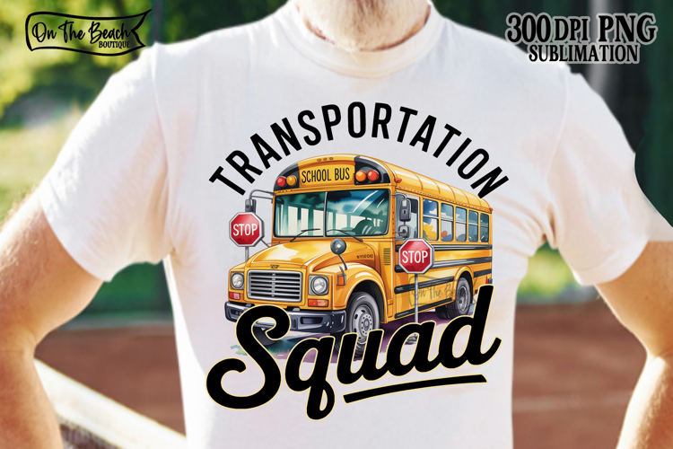Transportation Squad PNG School Bus Driver Back To School