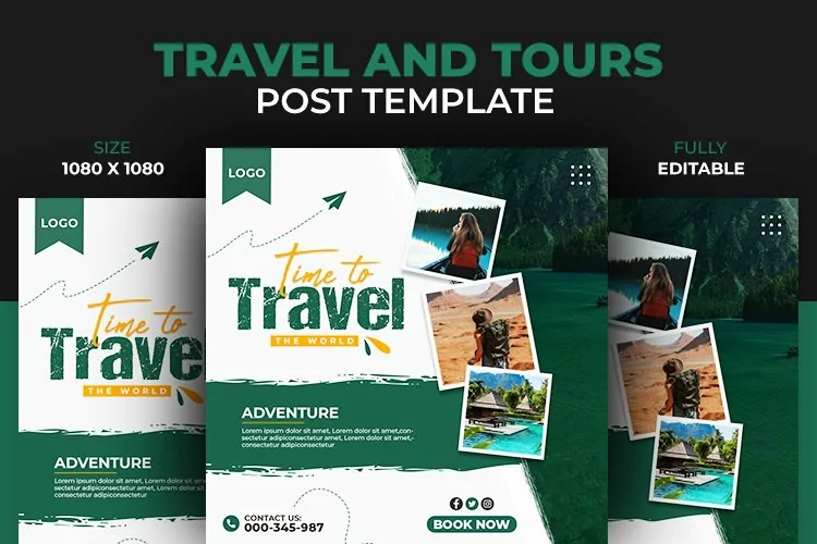 Travel and Tour Dream Adventure Social Media Design Template