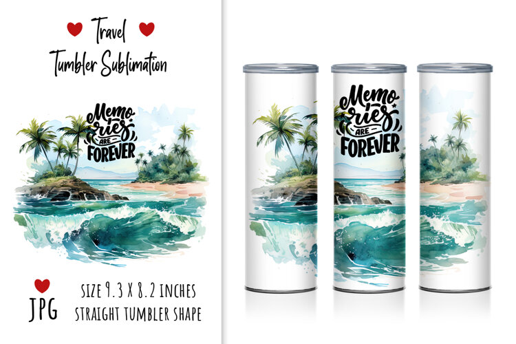 beach, tropical island, ocean, sea, palm trees, tropical paradise, vacation, travel, tourism, summer, tropical beach, exotic destination, island, waves, resort, watercolor illustration, digital art