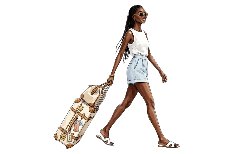 Traveller Girl Png| Travel Png