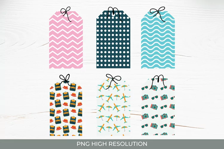 Travelling Patterned Shaped Tag