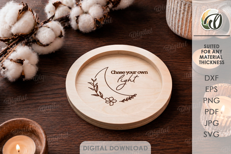 3D Serving Tray Board Laser Cut. Catchall Tray SVG