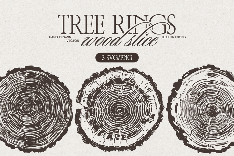 Tree Rings Wood Sketches