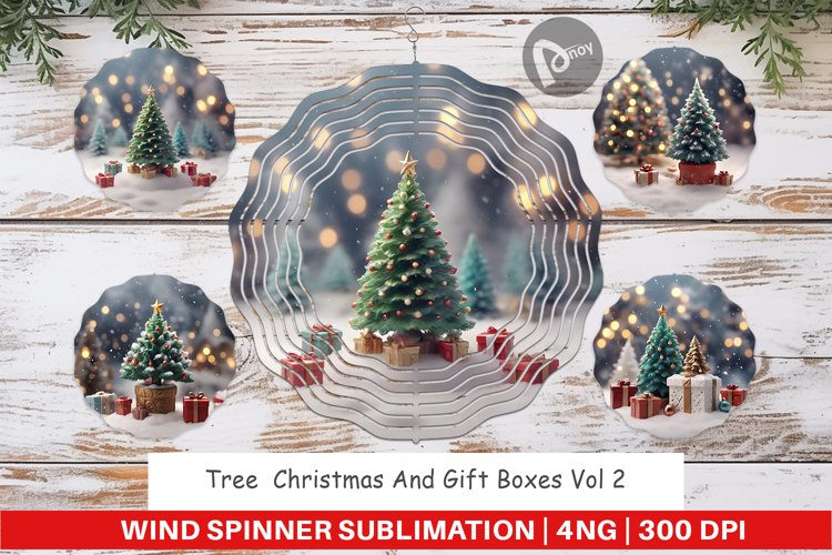 Wind Spinner Tree Christmas